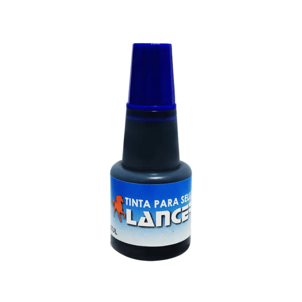 TINTA LANCER PARA SELLO 24ML AZUL