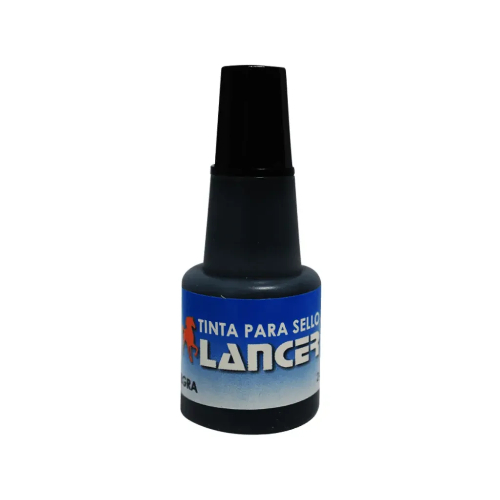 TINTA LANCER PARA SELLO 24ML NEGRA
