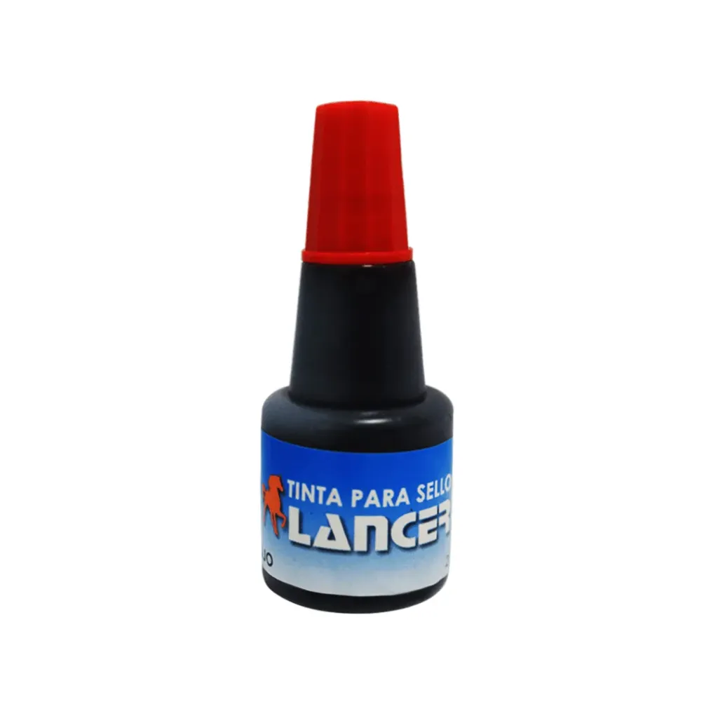 TINTA LANCER PARA SELLO 24ML ROJO