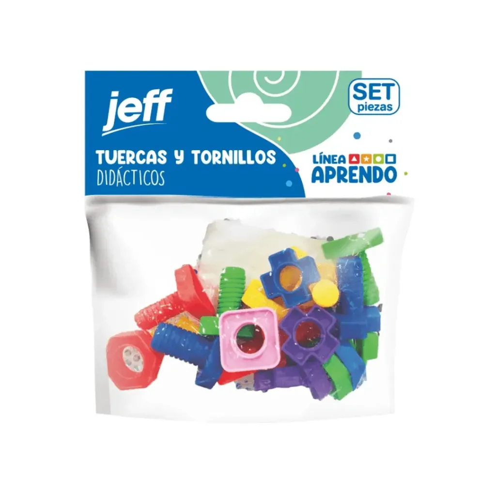 TUERCAS Y TORNILLOS DIDÁCTICOS -200 GRS