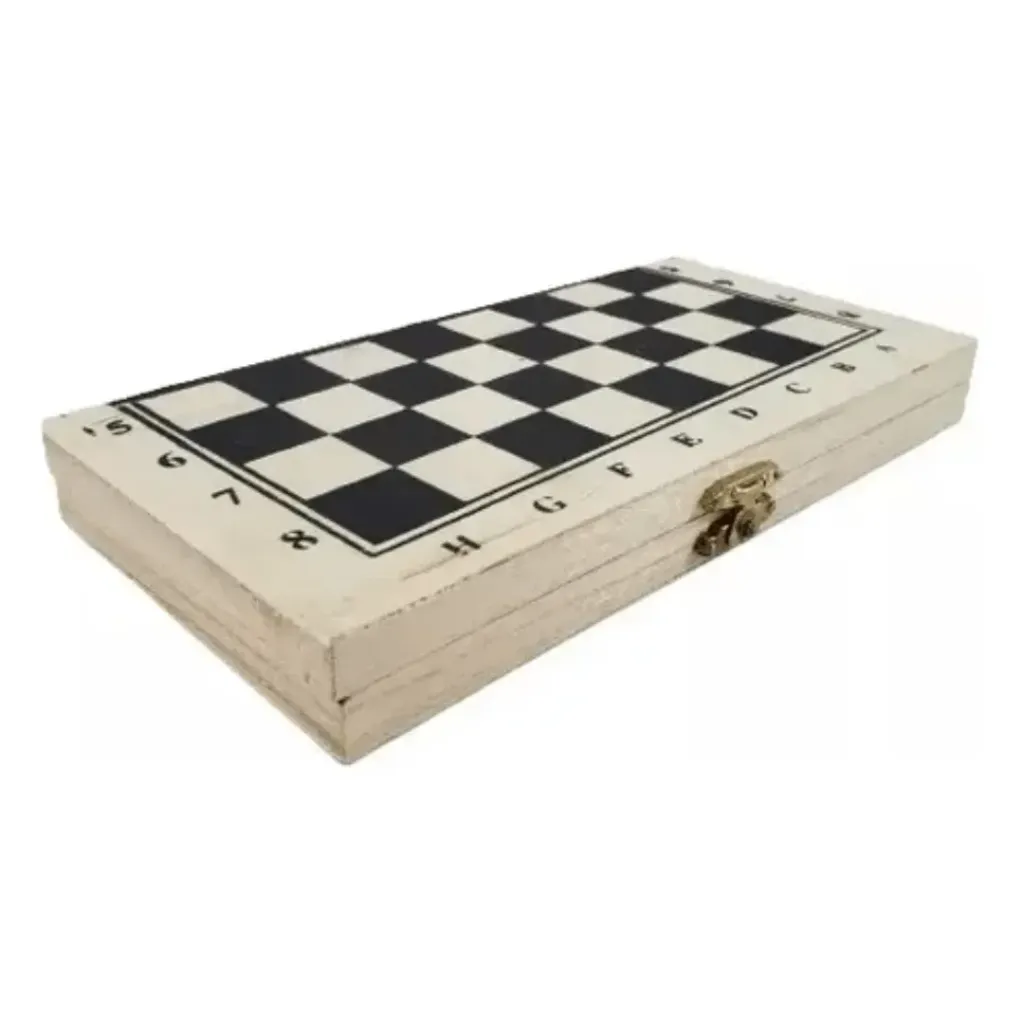 AJEDREZ DE MADERA 3 EN 1 - 2409J-2 /