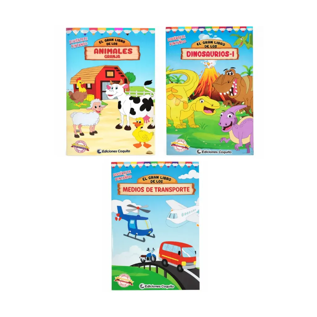 COLECCIÓN GRAN LIBRO DE PINTAR X 4 TITULOS