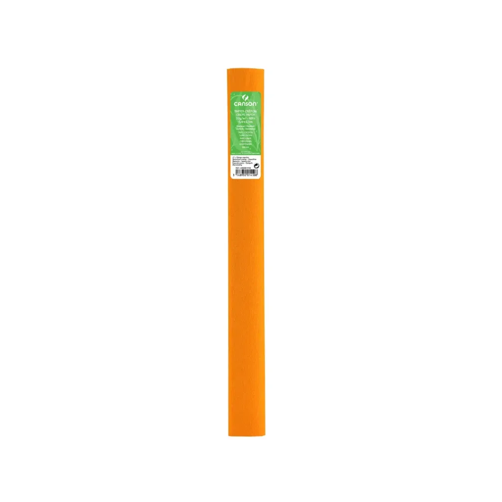 PAPEL CREPÉ NARANJA PLG 0.5 X 2.5M 48GRS - CANSON