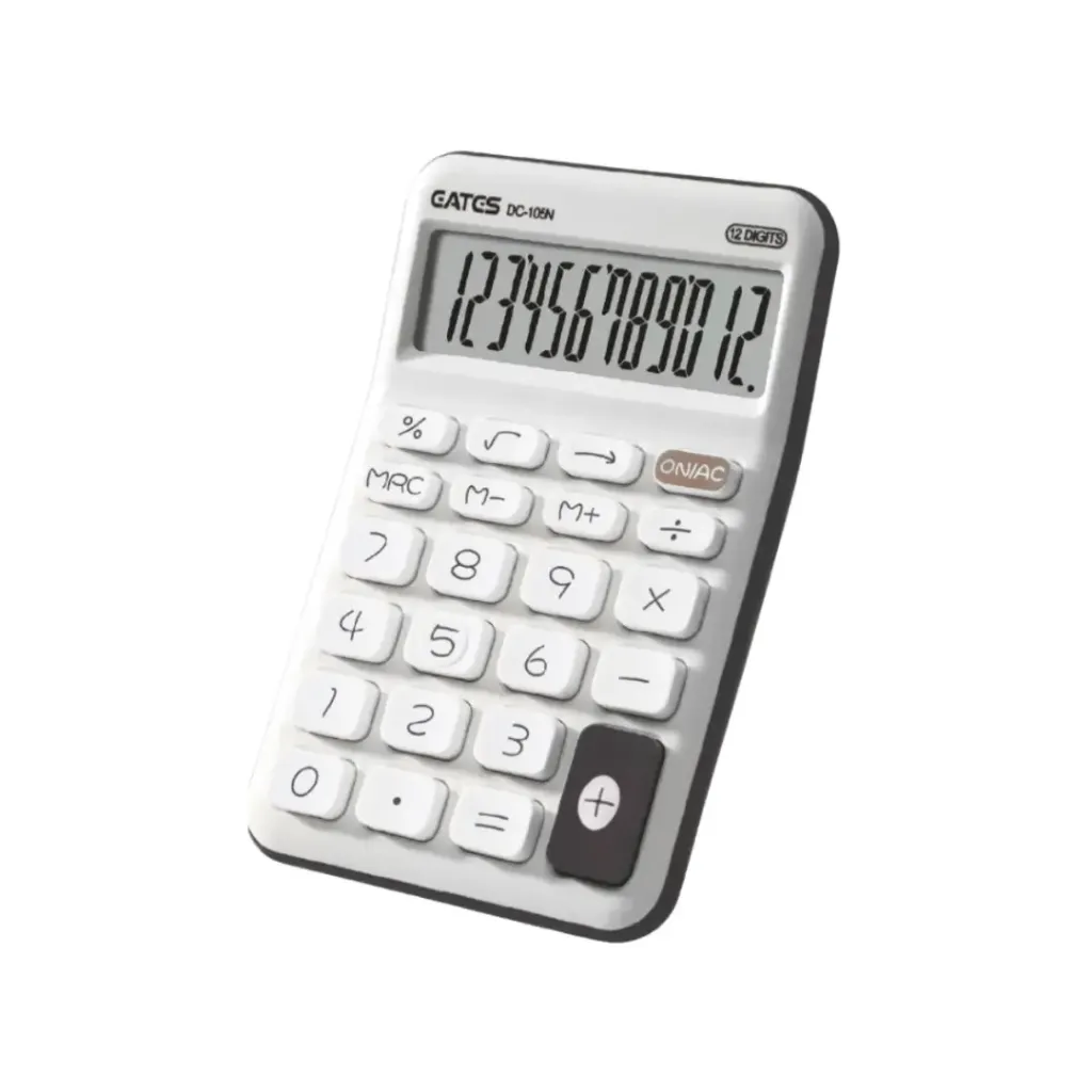 CALCULADORA EATES 8 DIGITOS DC-105N BLANCA 78MM X 120MM