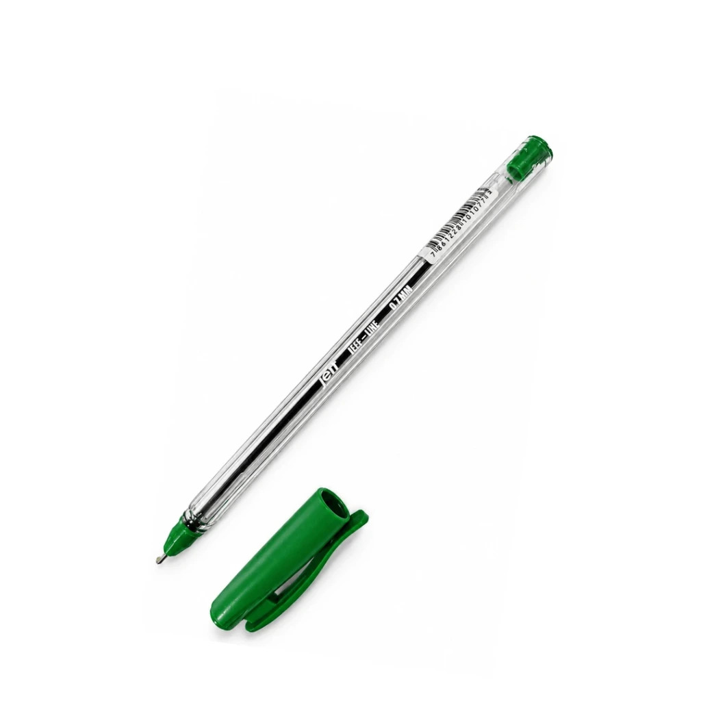 BOLÍGRAFOS PUNTA FINA 0.7MM VERDE JEFF
