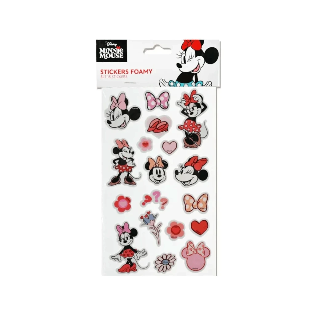 STICKER FOAMY MINNIE-18 STICKERS