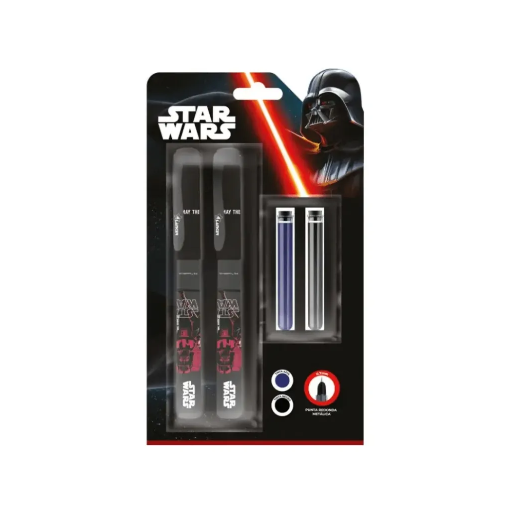 PLUMA FUENTE 0.7MM STAR WARS BLISTER 2 UNIDADES T.AZ-NG