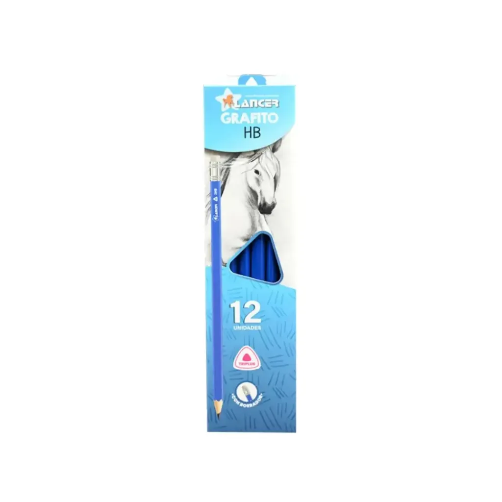 LÁPIZ DE ESCRITURA LANCER DE GRAFITO HB AZUL TRIANGULAR - 2.2MM