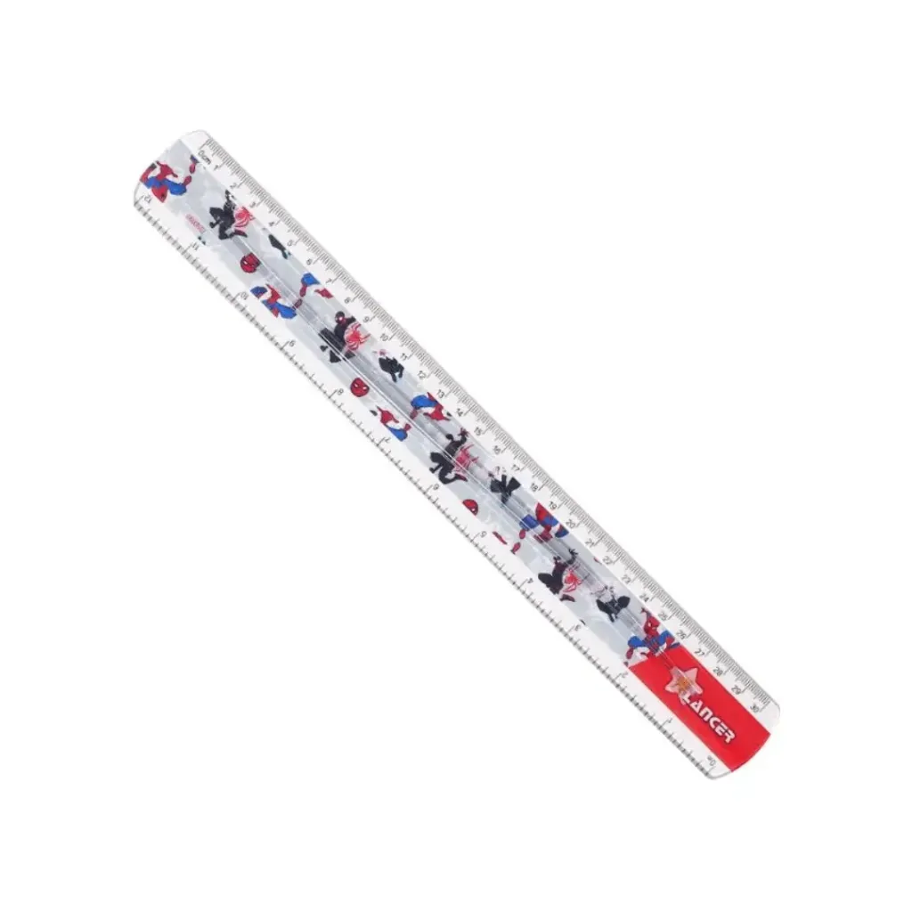 REGLA FLEXIBLE 30CM SPIDERMAN