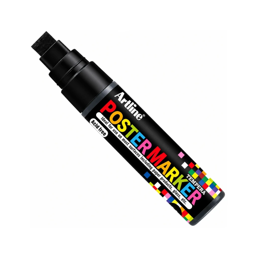 MARCADOR POSTER MARKER 12MM NEGRO