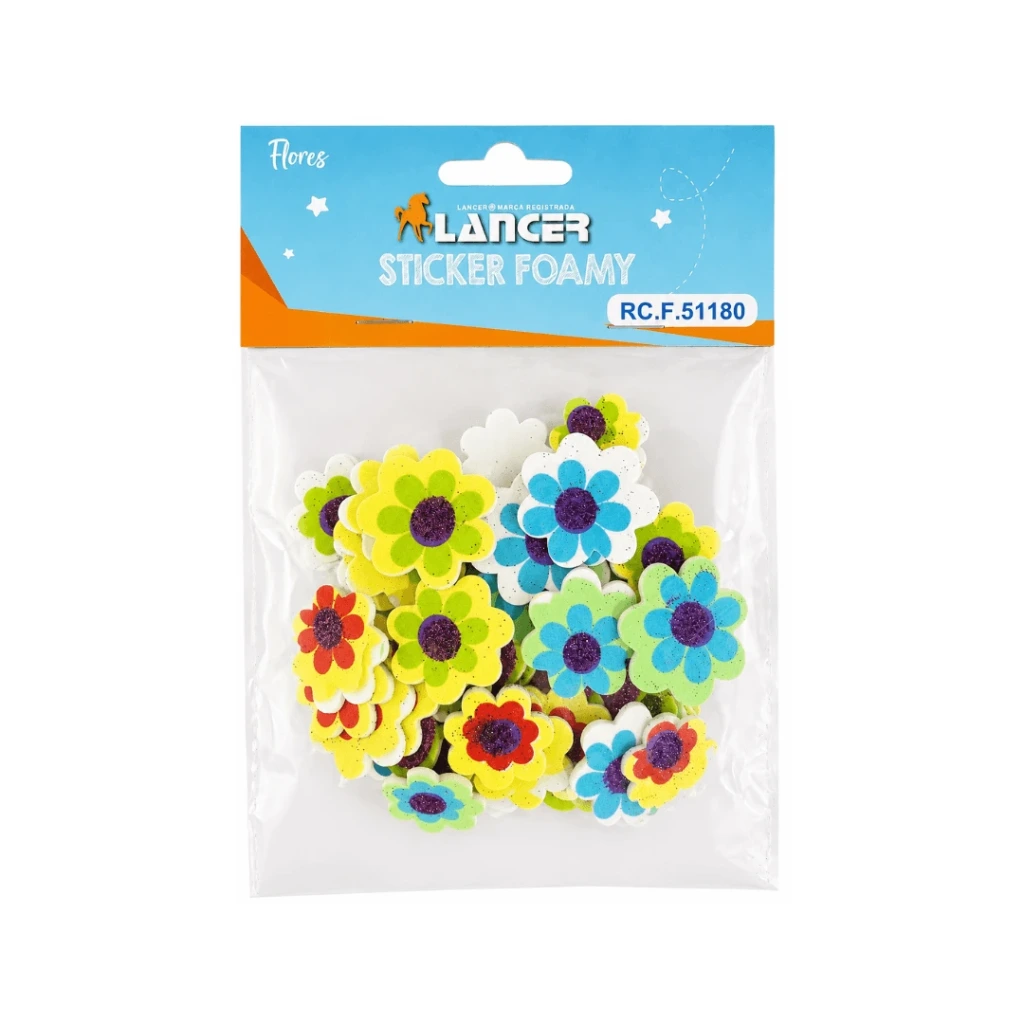 STICKER FOAMY FLORES
