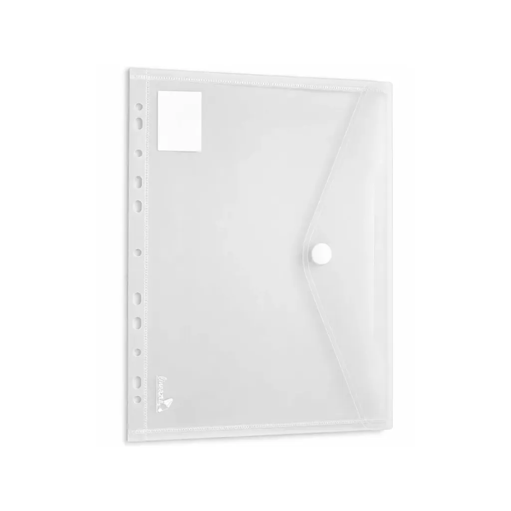SOBRE TRANSPARENTE A4 CON BROCHE DE VELCRO PARA CARPETA  SH1055